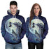 Sweat Loup Hurlant Pleine Lune